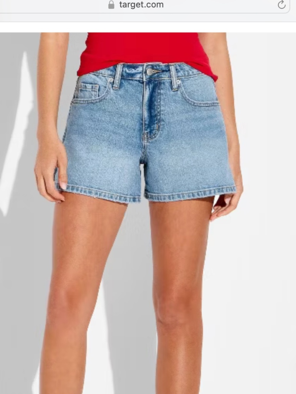 Wild Fable Mid Rise Midi Shorts with 4" inseam Size 0.